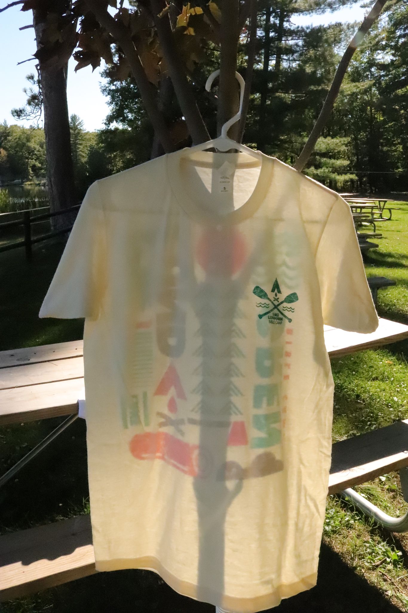Beige T Shirt with Back Design