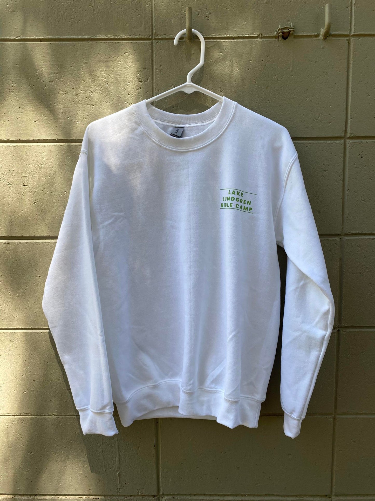 White Crewneck with wavy back design