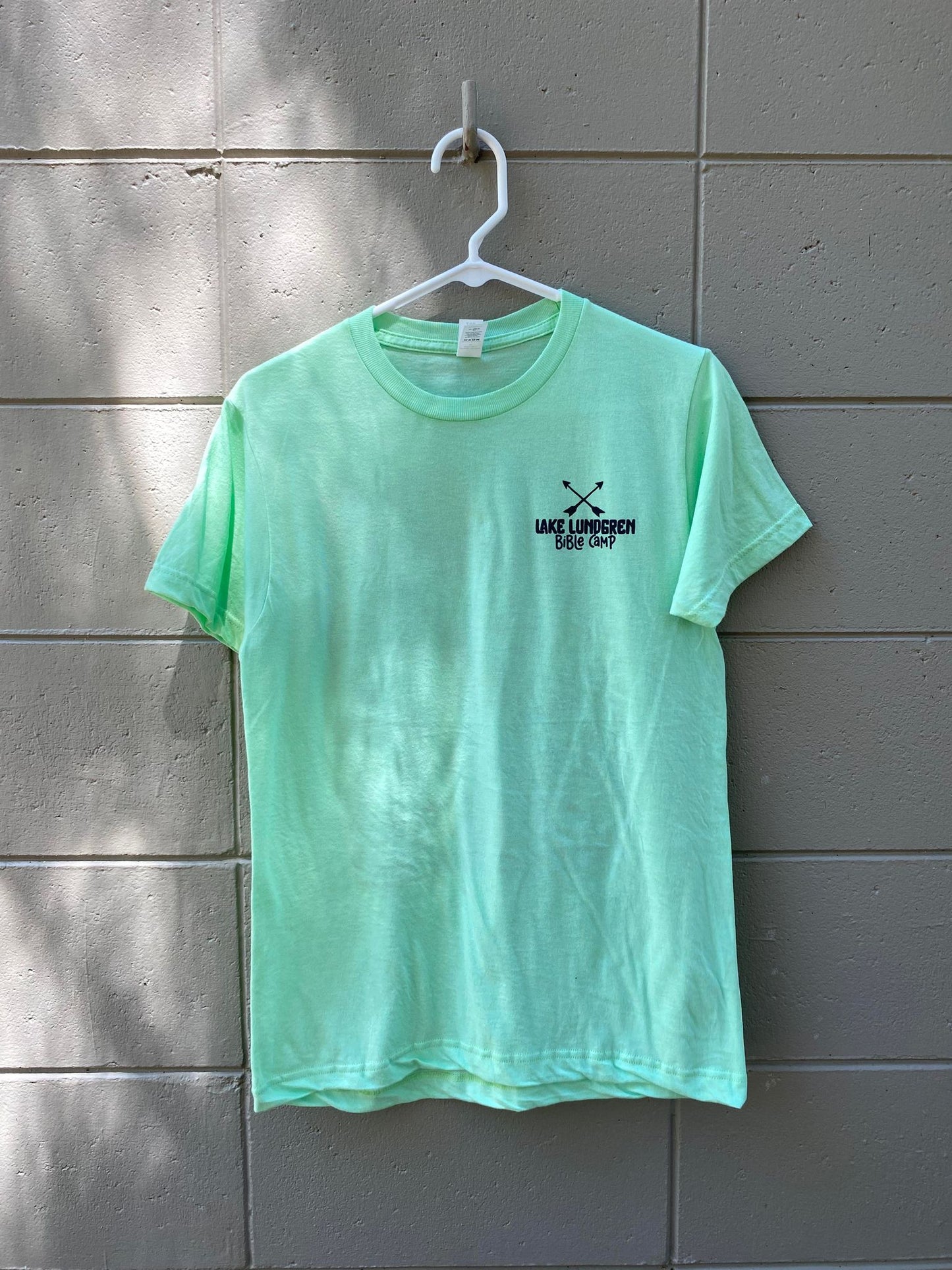 Mint Green T Shirt with Back Design