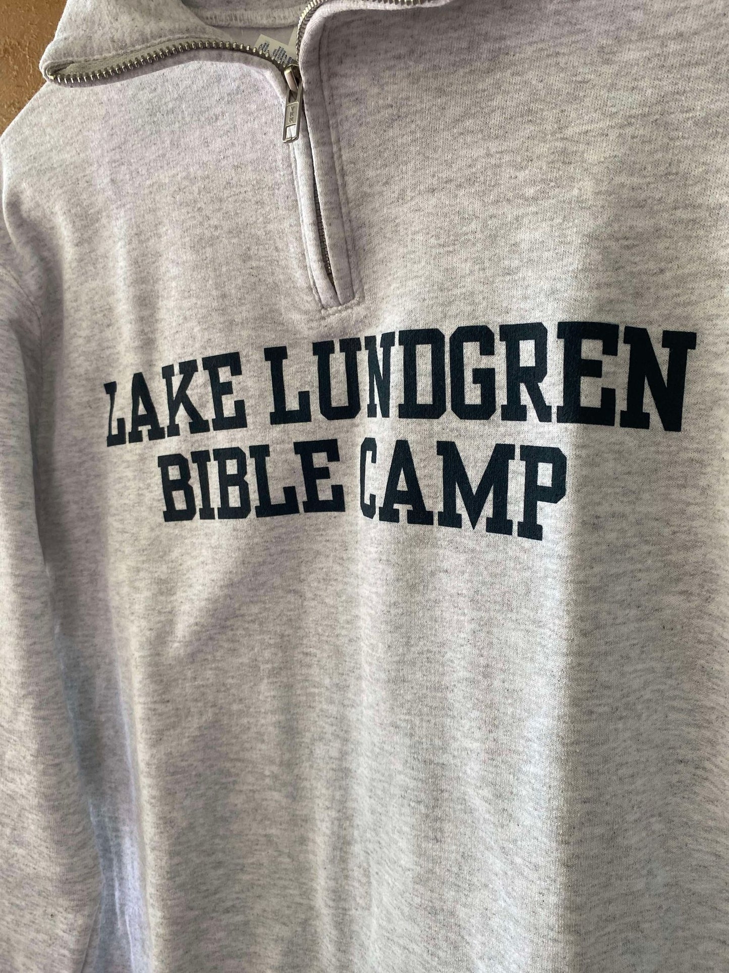 Quarter Zip White Sweatshirt