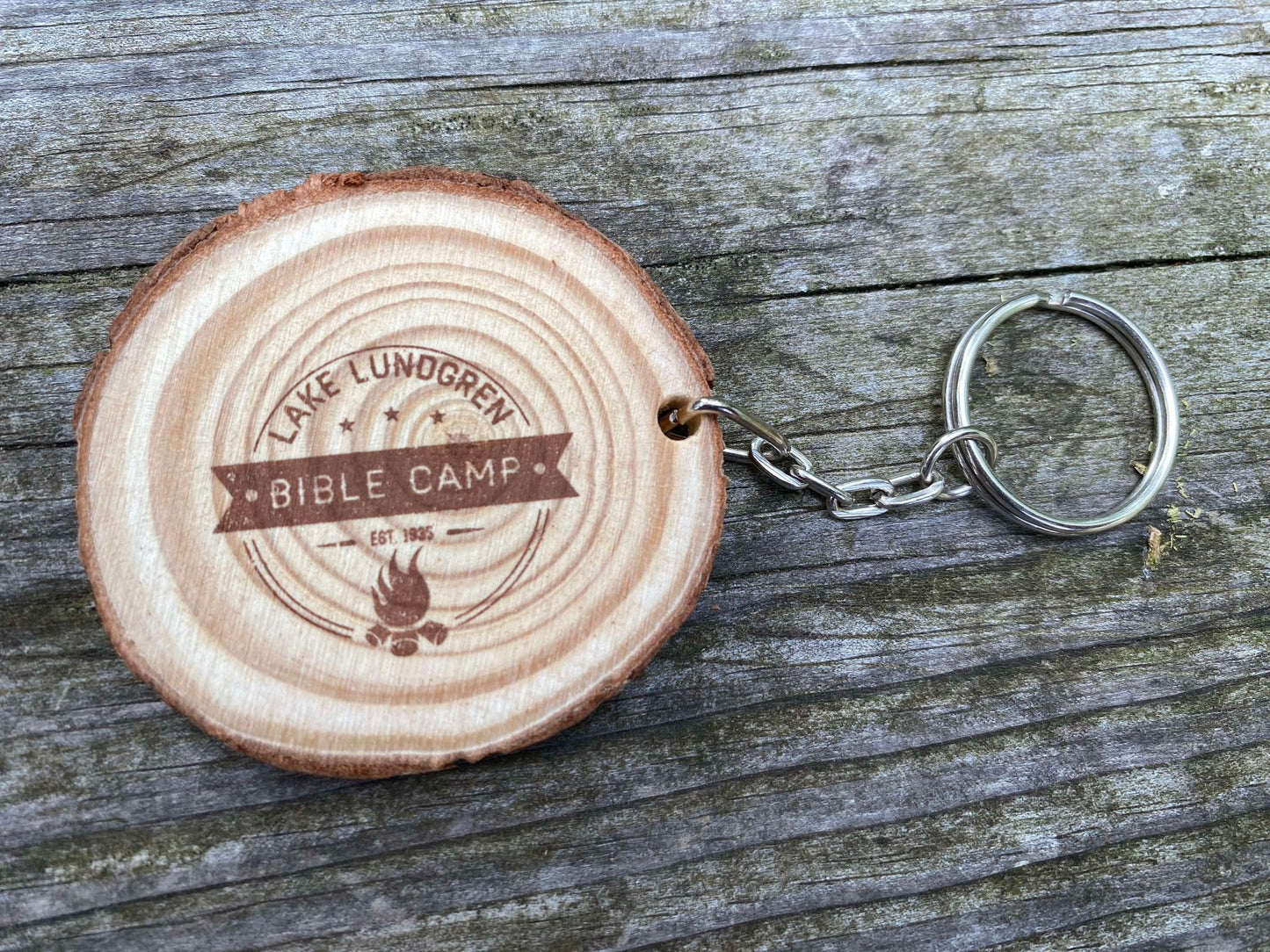 Real Wooden Keychain