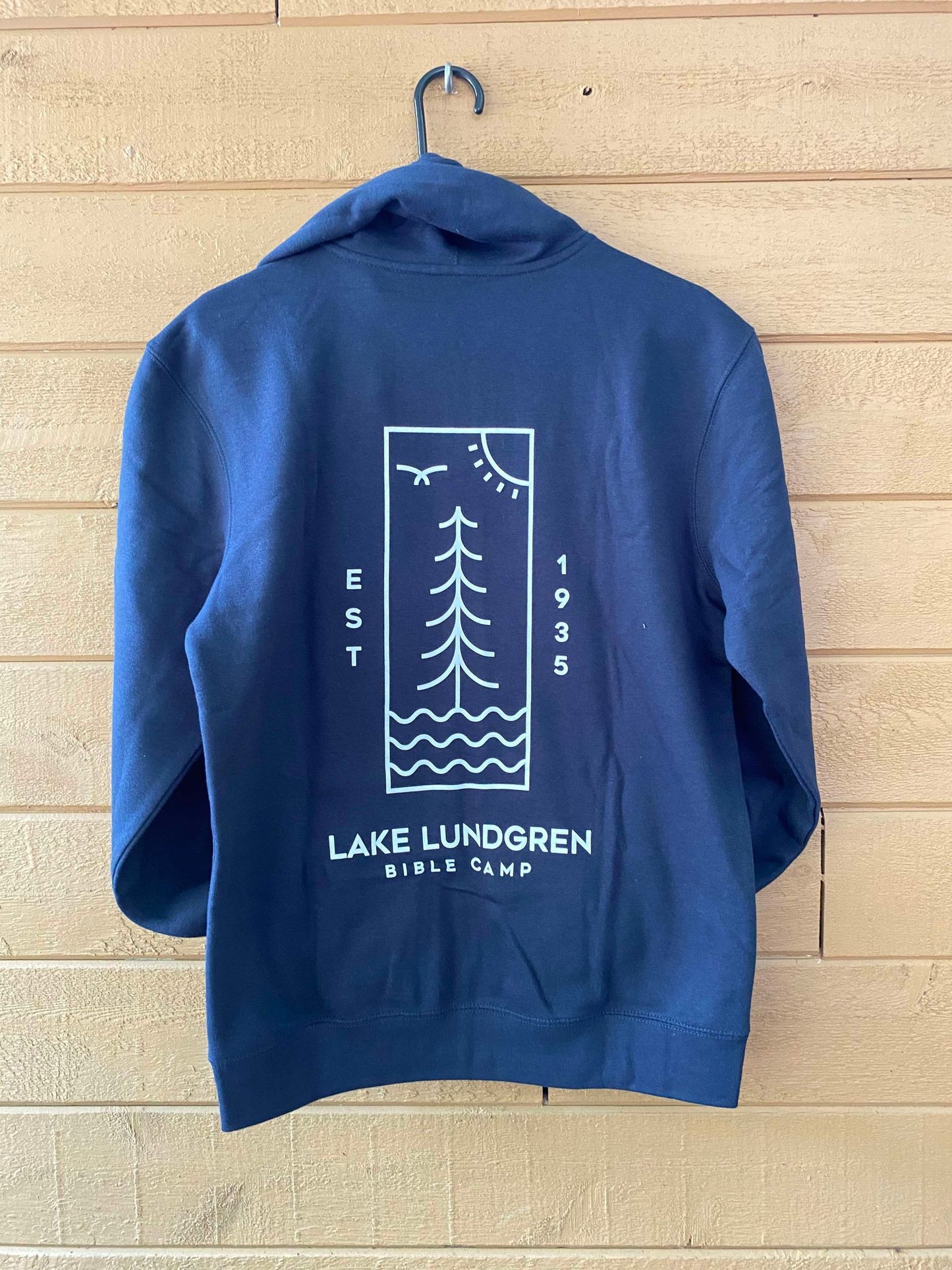 Navy Blue Zip Up Sweatshirt