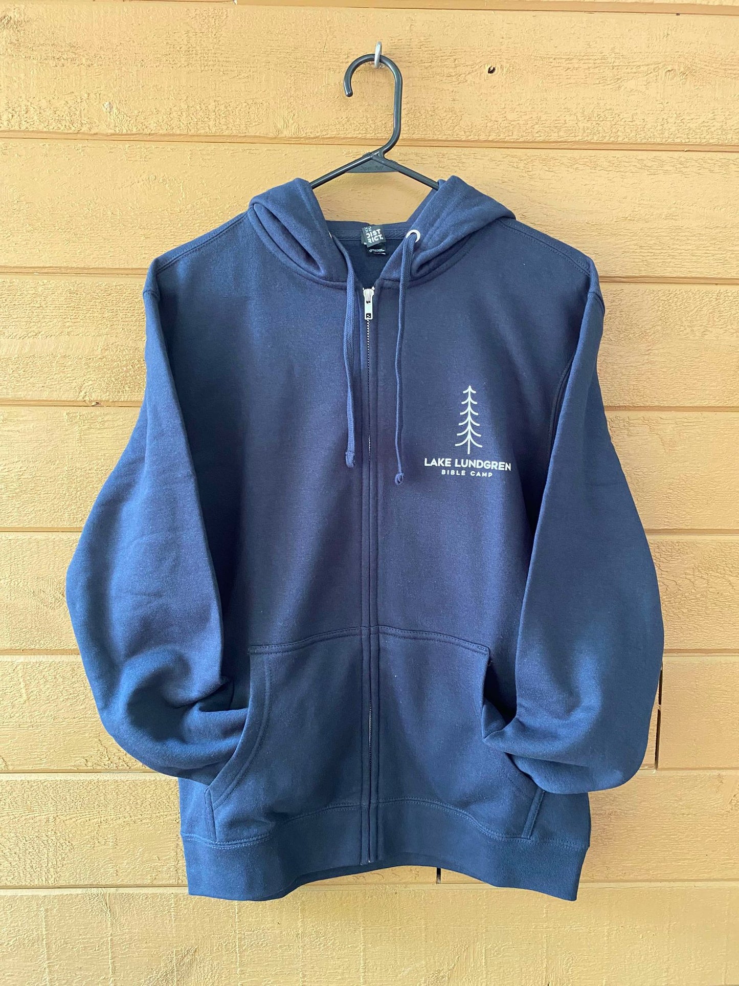 Navy Blue Zip Up Sweatshirt