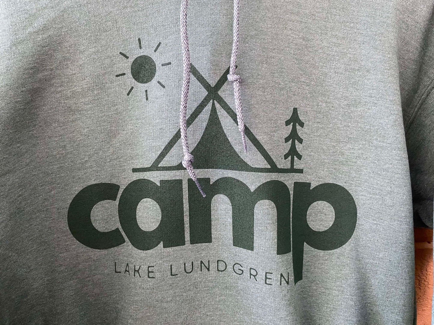 Green "camp" Hoodie