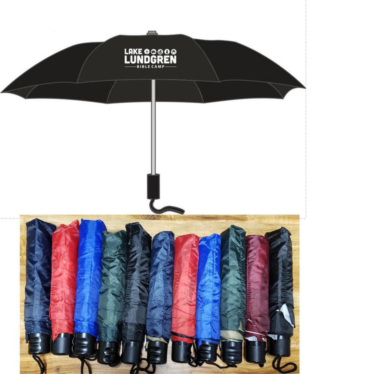 Mini Folding Umbrella - 42" Arc