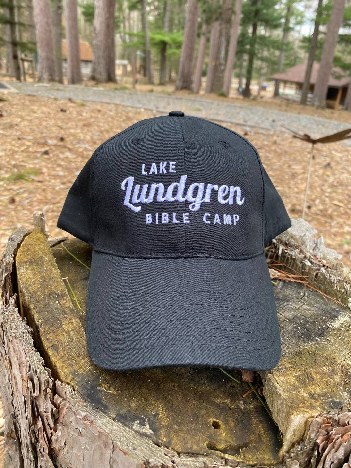 Black Embroidered Baseball Hat