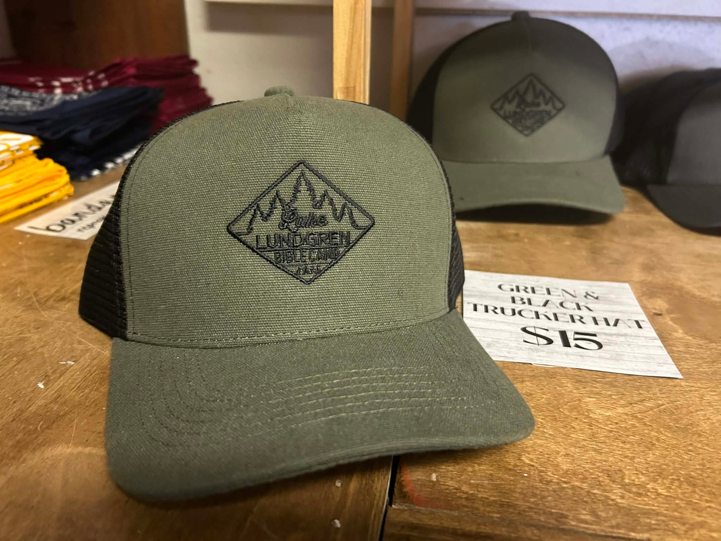 Green and Black Trucker Hat