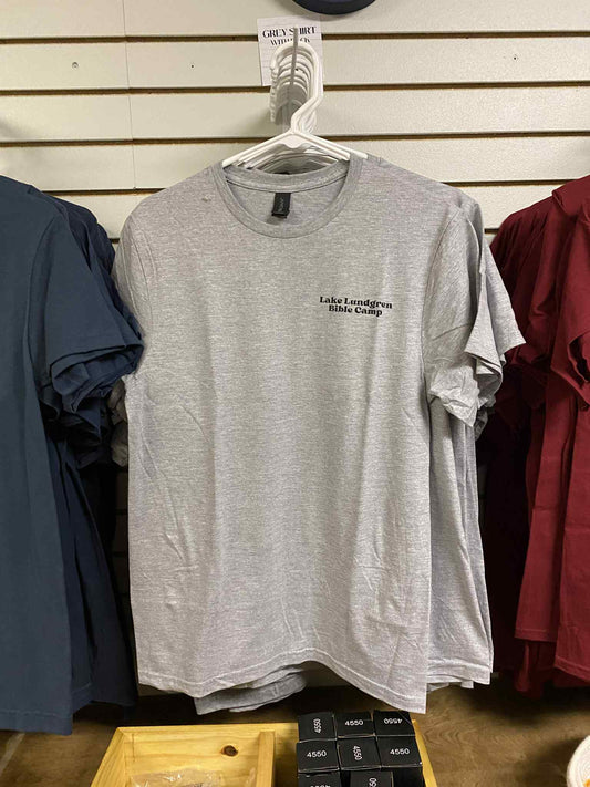 Grey T shirt with front and back design