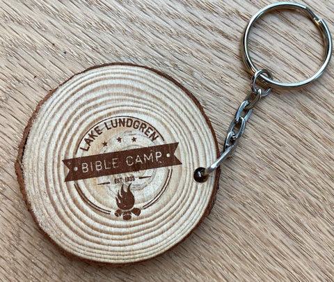 Real Wooden Keychain