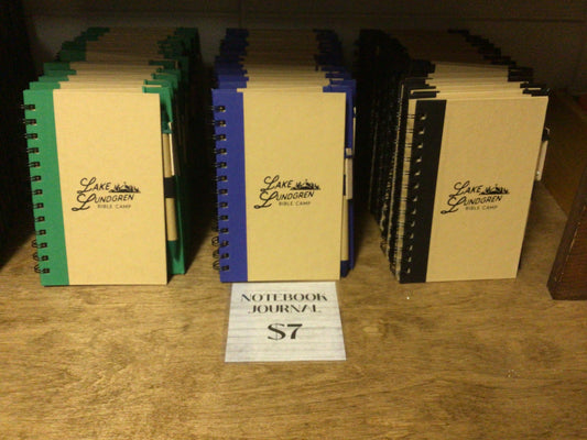 Journal notebook with pen