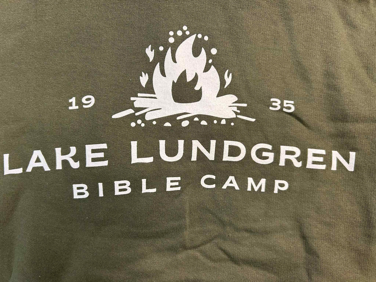 Olive Green Campfire Hoodie Sweatshirt