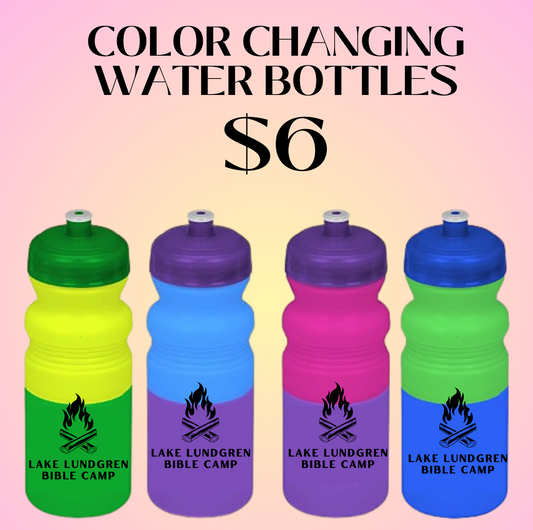 Color Changing Plastic Water Bottle